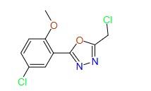 2-​(5-​Chloro-​2-​methoxyphenyl)​-​5-​(chloromethyl)​-1,​3,​4-​Oxadiazole