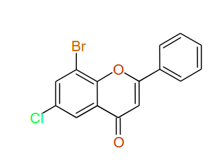 8-Bromo-6-chloro-2-phenyl-4H-1-benzopyran-4-one