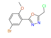 2-​(5-​Bromo-​2-​methoxyphenyl)​-​5-​(chloromethyl)​-1,​3,​4-​Oxadiazole