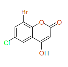 8-Bromo-6-chloro-4-hydroxy-2H-1-benzopyran-2-one