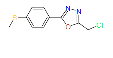 2-​(Chloromethyl)​-​5-​[4-​(methylthio)​phenyl]​-1,​3,​4-​Oxadiazole
