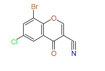 8‐bromo‐6‐chloro‐4‐oxo‐3,4‐dihydro‐2H‐1‐benzopyran‐3‐carbonitrile