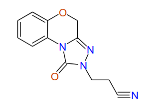 3-(2,4-Dihydro-1-oxo-1,2,4-triazolo(3,4-c)(1,4)-benzoxazin-2-yl)propionitrile