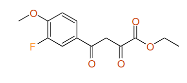Benzenebutanoic acid, 3-​fluoro-​4-​methoxy-​α,​γ-​dioxo-​, ethyl ester