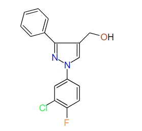 (1-(3-Chloro-4-fluorophenyl)-3-phenyl-1H-pyrazol-4-yl)methanol, 97%