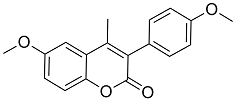 6-Methoxy-3(4’-methoxyphenyl)-4-methylcoumarin