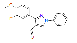 3-​(3-​fluoro-​4-​methoxyphenyl)​-​1-​phenyl-1H-​Pyrazole-​4-​carboxaldehyde