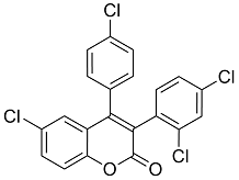 6-Chloro-4(4’-chlorophenyl)-3-(2’,4’-dichlorophenyl)-coumarin
