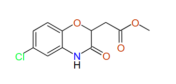 Methyl 2-(6-chloro-3,4-dihydro-3-oxo-2H-benzo[b][1,4]oxazin-2-yl)acetate